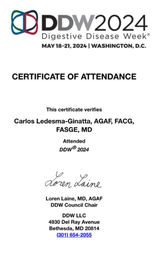 Participación en Digestive Disease Week (DDW) 2024